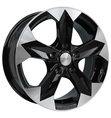 pneumatiky - 6.5x16 5x114.3 ET45 Skad Granite schwarz black glossy polish KOLA Rfky / Alu pneumatika Lehk nkladn automobil v zime pneumatiky
