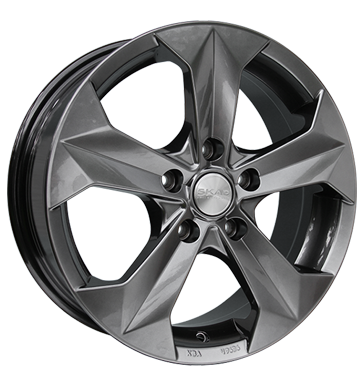 pneumatiky - 6.5x16 5x114.3 ET52.5 Skad Granite grau / anthrazit galvano elektrick spotrebice Rfky / Alu GS-Wheels bezpecnostn vesty Velkoobchod