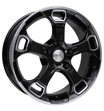 pneumatiky - 6.5x16 5x105 ET39 Skad Pharaoh schwarz black glossy polish ENZO Rfky / Alu Offroad All Terrain Tricka Autodlna