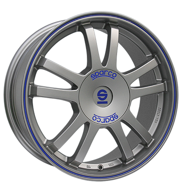 pneumatiky - 7.5x17 5x100 ET35 Sparco Rally silber matt silver tech + blauer Rand AZEV Rfky / Alu Delta 4x4 Prslusenstv a literatura trziste