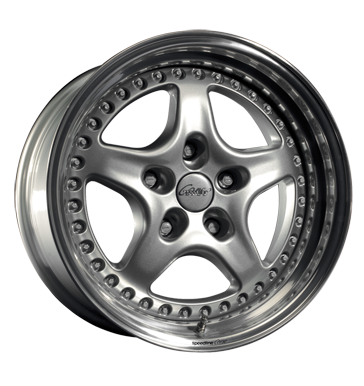 pneumatiky - 8.5x17 5x120 ET18 Speedline Corse 2308SC silber silber Horn poliert truck ventil Rfky / Alu zvedk sterac prednho skla Autodlna