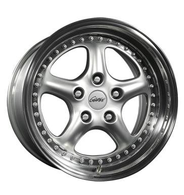 pneumatiky - 8x18 5x108 ET35 Speedline Corse 2312SC silber silber Horn poliert Lehk nkladn auto Winter od 17,5 