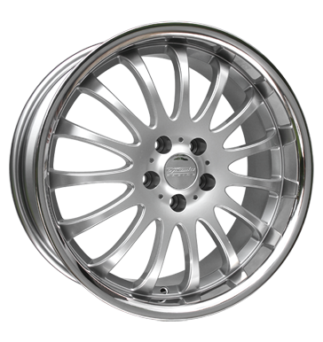 pneumatiky - 8.5x19 5x120 ET35 Team Dynamics Equinox 2 silber hi-power-silver + Edelstahlb. Truck lto od 17,5 