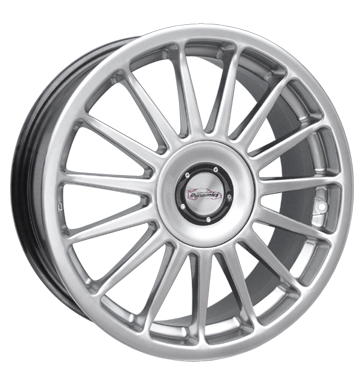 pneumatiky - 7.5x18 4x108 ET22 Team Dynamics Monza silber silber lackiert psy Rfky / Alu Svetla + Lights COM 4 KOLA pneumatiky