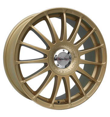pneumatiky - 7x17 4x100 ET35 Team Dynamics Monza R gold racing Gold Wheelworld Rfky / Alu MILLE opravu pneumatik disky