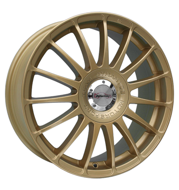 pneumatiky - 7.5x18 4x98 ET37 Team Dynamics Monza R gold racing Gold MB-Italia Rfky / Alu Zimn kompletn kolo-ALU extender ventil / drzk pneumatiky