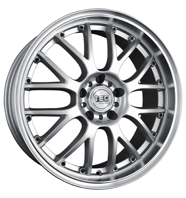 pneumatiky - 8.5x19 5x112 ET35 TEC Speedwheels AR 1 silber silber frontpoliert MPT Rfky / Alu nosic kol Cepice a klobouky b2b pneu