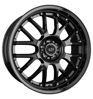 pneumatiky - 8x17 5x100 ET35 TEC Speedwheels AR 1 schwarz glossy black XTRA Rfky / Alu baterie MILLE pneumatiky