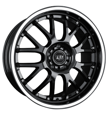 pneumatiky - 8x17 4x100 ET35 TEC Speedwheels AR 1 schwarz RS-Race mit weiYem Ring/Schriftzug Auto-Tuning + styling Rfky / Alu EXCENTRI Lehk nkladn auto lto od 17,5 