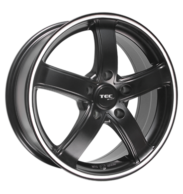 pneumatiky - 6.5x15 5x112 ET45 TEC Speedwheels AS1 schwarz schwarz seidenmatt mit weiYem Ring Pce o automobil + drzba Rfky / Alu motec Prslusenstv a literatura Autoprodejce