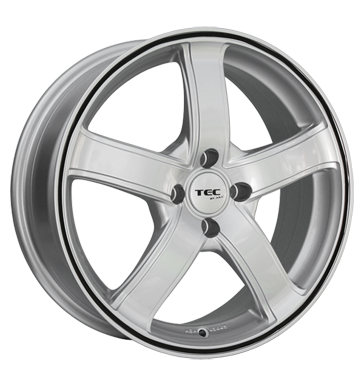 pneumatiky - 7x17 4x98 ET35 TEC Speedwheels AS1 silber kristall-silber mit schwarzem Ring designov antny Rfky / Alu hyundai magma pneus