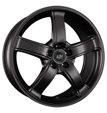 pneumatiky - 7.5x17 5x100 ET38 TEC Speedwheels AS1 schwarz schwarz seidenmatt Pridat Felgenschloss Rfky / Alu Offroad cel rok od 17,5 