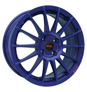 pneumatiky - 8x18 4x100 ET38 TEC Speedwheels AS2 blau race blue prejezdy Rfky / Alu Speciln dly pro auta Alutec pneumatiky