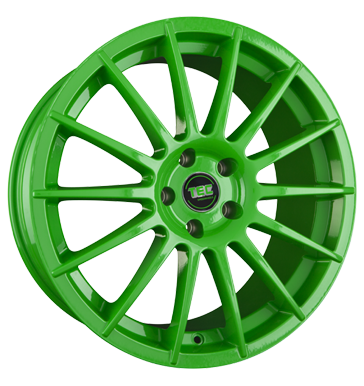 pneumatiky - 7x17 4x100 ET42 TEC Speedwheels AS2 grün race light-green propagace testjj Rfky / Alu G-KOLO nhradn dly auto trailer Hlinkov disky