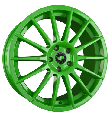 pneumatiky - 7.5x17 5x100 ET38 TEC Speedwheels AS2 grün race light-green Lehk nkladn auto Winter od 17,5 