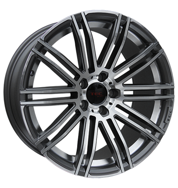 pneumatiky - 8x18 5x112 ET45 TEC Speedwheels AS3 grau / anthrazit gun-metall frontpoliert CARMANI Rfky / Alu tesnen Chafers: Nkladn / podvalnk Prodejce pneumatk