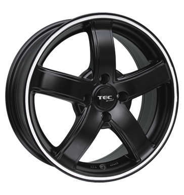 pneumatiky - 6x15 4x100 ET38 TEC Speedwheels AS1 schwarz schwarz seidenmatt mit weiYem Ring Prizpusoben & Performance Rfky / Alu Spojky + E Sady ADVANTI Prodejce pneumatk