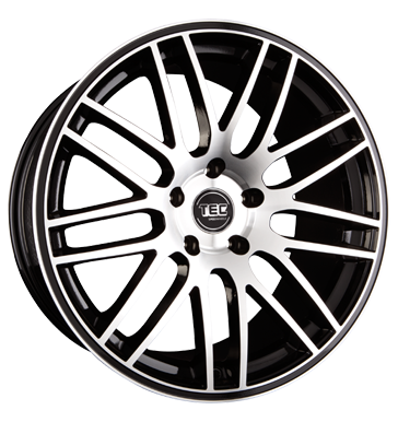 pneumatiky - 8.5x18 5x110 ET35 TEC Speedwheels GT 1 schwarz schwarz glanz frontpoliert nemrznouc smes Rfky / Alu Auto Hi-Fi + navigace Cromodora pneu b2b