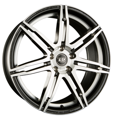 pneumatiky - 7.5x17 5x100 ET38 TEC Speedwheels GT 2 schwarz schwarz poliert ALLESIO Rfky / Alu ostatn Smoor pneumatiky