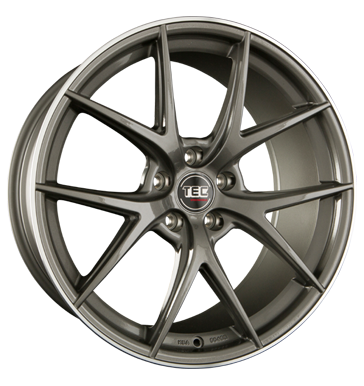 pneumatiky - 8.5x20 5x112 ET45 TEC Speedwheels GT 6 grau / anthrazit gun metal Hornpoliert viditelnost Rfky / Alu projektzwo Polo tricka pneu b2b