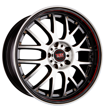 pneumatiky - 9.5x19 5x114.3 ET25 TEC Speedwheels AR 1 schwarz RS schwarzsilber frontpoliert ozdobnmi kryty Rfky / Alu ostatn autodly USA pneu