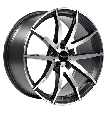 pneumatiky - 8.5x19 5x108 ET40 Tomason TN10 grau / anthrazit gun metal polish pneumatika Rfky / Alu automobilov sady vstrazn trojhelnky Autoprodejce