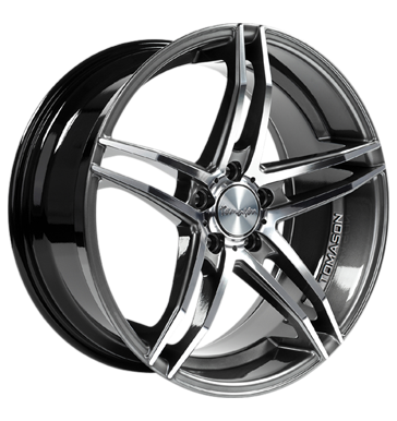 pneumatiky - 8.5x18 5x105 ET35 Tomason TN12 schwarz dark hyper black polished Auto Hi-Fi + navigace Rfky / Alu Utesnen u. Lepidla Rucn merc prstroje + test Prodejce pneumatk