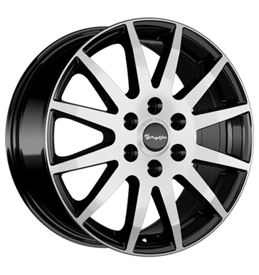 pneumatiky - 7.5x18 5x118 ET60 Tomason TN1F schwarz Black matt polished PKW lto Rfky / Alu zesilovac Speciln dly pro auta pneu
