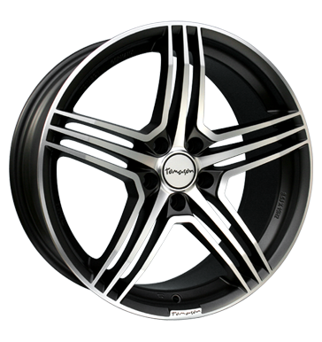 pneumatiky - 8.5x19 5x108 ET40 Tomason TN5 grau / anthrazit gun metal polish prejezdy Rfky / Alu hardtops bocn parapet pneumatiky