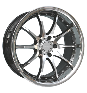 pneumatiky - 9.5x19 5x120 ET35 Tomason TN8 schwarz hyperblack diamant poliert + Edelstahlb. GS-Wheels Rfky / Alu vzduchov filtr rfky b2b pneu