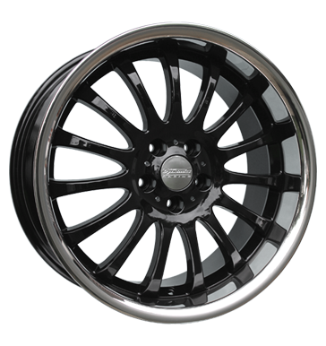 pneumatiky - 8.5x19 5x98 ET35 Team Dynamics Equinox 2 schwarz gloss black + Edelstahlbett Truck Winter od 17,5 