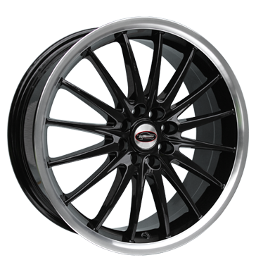 pneumatiky - 6.5x15 4x108 ET38 Team Dynamics Jet schwarz gloss-black + pol. Felgenhorn tazn lana Rfky / Alu CARMANI RC design Prodejce pneumatk