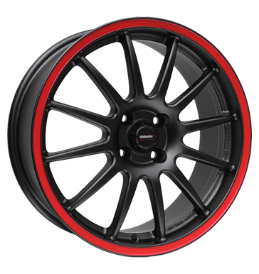 pneumatiky - 7x17 4x114.3 ET35 Team Dynamics Pro Race 1.2S schwarz racing-black + Felgenhorn rot Hlinkov kola s pneumatikami Rfky / Alu prejezdy Offroad lto od 17,5 