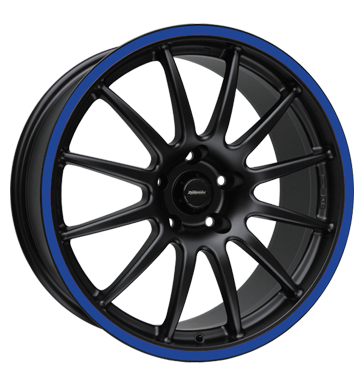 pneumatiky - 9x17 5x120 ET35 Team Dynamics Pro Race 1.2S schwarz racing-black + Felgenhorn blau pce o pneumatiky Rfky / Alu Ecanto Elektrick Autoprodejce