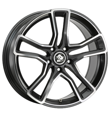 pneumatiky - 8x18 5x114.3 ET40 Ultra Wheels Star grau / anthrazit gunmetal polished Slevy Rfky / Alu Rondell Konzole + drzk pneumatiky