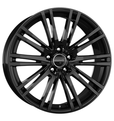 pneumatiky - 8.5x19 5x112 ET35 Wheelworld WH18 schwarz schwarz glanz lackiert koncovky Rfky / Alu kapuce lift Alustar Hlinkov disky