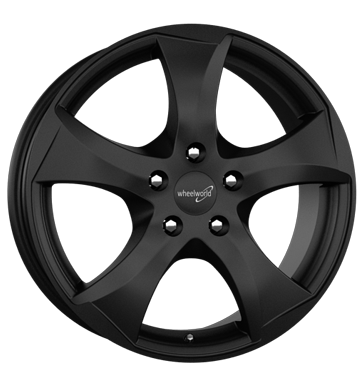 pneumatiky - 6.5x16 5x105 ET39 Wheelworld WH22 schwarz schwarz matt STIL AUTO Rfky / Alu Rondell vzduchov filtr Hlinkov disky