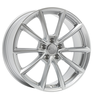 pneumatiky - 8.5x19 5x120 ET42 Wheelworld WH28 silber racesilber lackiert Lehk nkladn auto lto od 17,5 