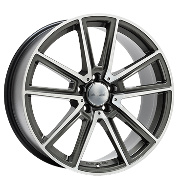 pneumatiky - 8x18 5x112 ET35 Wheelworld WH30 grau / anthrazit dark gunmetal hochglanz poliert Samolepka + filmy Rfky / Alu csti tela olejov filtr disky