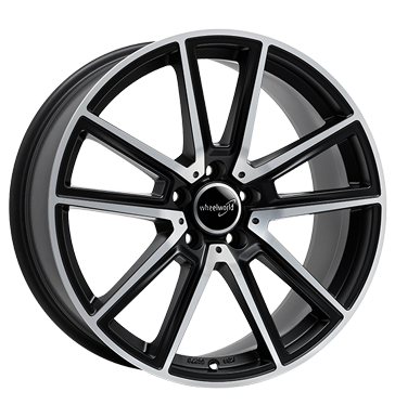 pneumatiky - 8.5x19 5x112 ET30 Wheelworld WH30 schwarz schwarz matt poliert Zimn kompletn kolo-ALU Rfky / Alu Kamiony pln rok od 17,5 