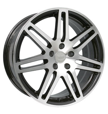 pneumatiky - 8x18 5x100 ET35 Wheelworld WH1 schwarz black polished Samolepka + filmy Rfky / Alu auta v zime Americk vozy trhovisko